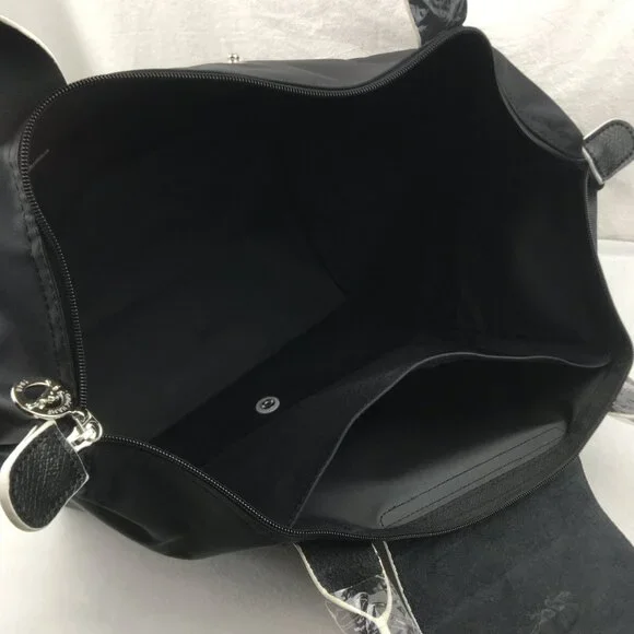 NWT Longchamp Le Pliage Original Large Shoulder Nylon Bag Tote IN NEW BLACK - Picture 12 of 12
